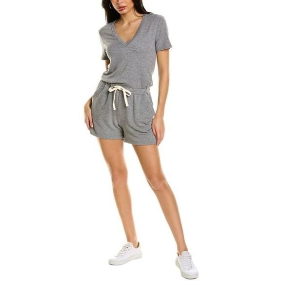 NWT Monrow Heather Gray Romper XS - Picture 1 of 8